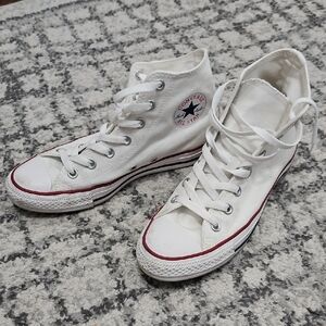 Converse White High-Top Sneakers